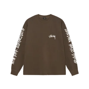 Big Cities LS Tee Pigment Dyes Brown