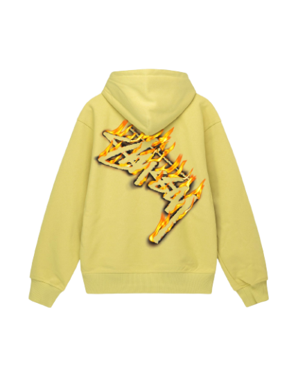 Yelllow Burning Stock Zip Hoodie