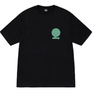 8 Ball Grid Stussy Black T Shirt