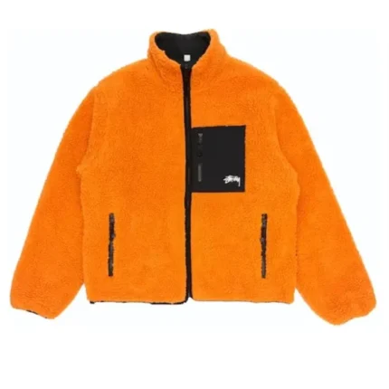 8 Ball Reversible Orange Stussy Jacket