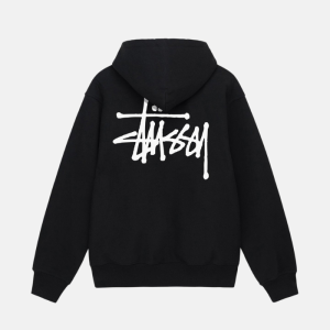 BASIC BLACK STÜSSY HOODIE