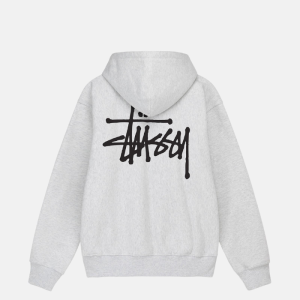 BASIC GREY STÜSSY HOODIE