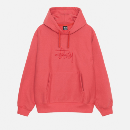 BASIC RED APPLIQUE HOODIE