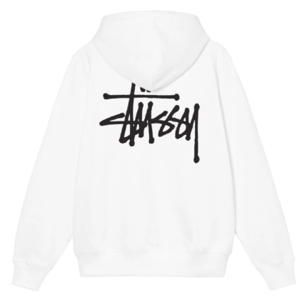 BASIC STÜSSY HOODIE WHITE