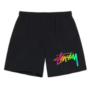 Colorful Stussy Logo Shorts