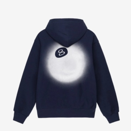 STUSSY 8 BALL BLUE FADE HOODIE