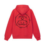 STUSSY BARB RED HOODIE