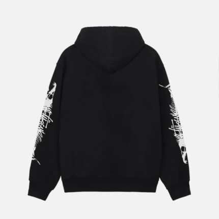 STUSSY BARRACUDA BLACK HOODIE