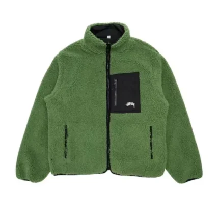 Stussy 8 Ball Cozy Green Jacket