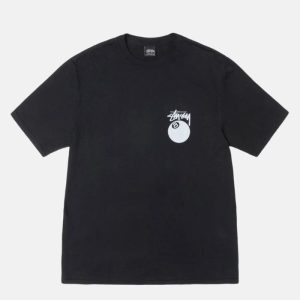 Stussy 8 Ball Pigment Dyed Black Shirt