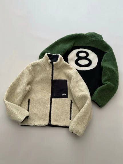 Stussy 8 Ball Sherpa Cozy Jacket