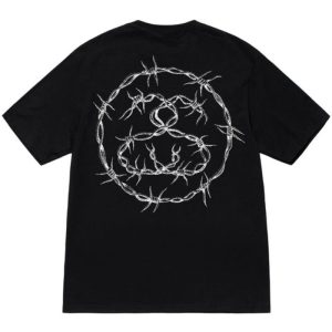 Stussy Barb Black T Shirt