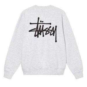 Stussy Basic Crew White Sweatshirt