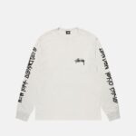 Stussy Cities Long Sleeve White Pigment T Shirt