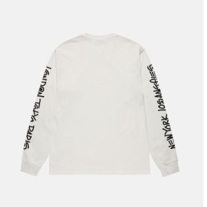 Stussy Cities Long Sleeve White Pigment T Shirt