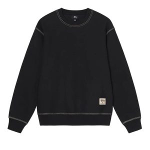 Stussy Contrast Stitch Label Crew Sweatshirt