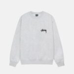 Stussy Crew Dot White Sweatshirt