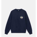 Stussy Fresh Crew Navy Blue Sweatshirt