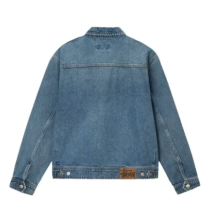 Stussy Zip Denim Blue Jacket,.