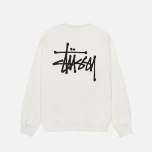 Stussy Classic White Crew Sweatshirt
