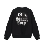 Stussy 8 BALL Corp Crew Back Sweatshirt