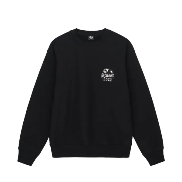 Stussy 8 BALL Corp Crew Back Sweatshirt