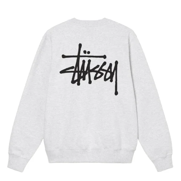 Stussy Corp Crew Gray Sweatshirt