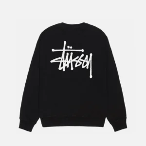 Stussy Classic Black Crew Sweatshirt