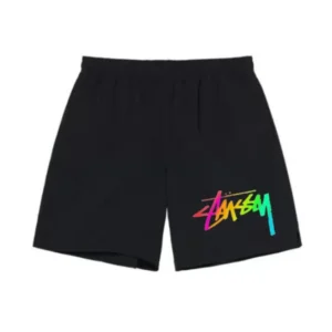 Stussy Colorfull logo Black Short
