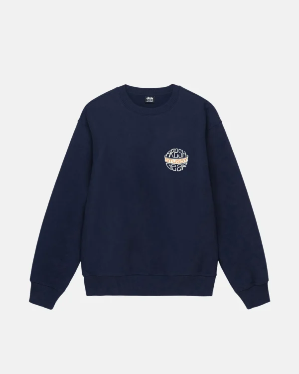 Stussy Fresh Fear Navy Blue Sweatshirt
