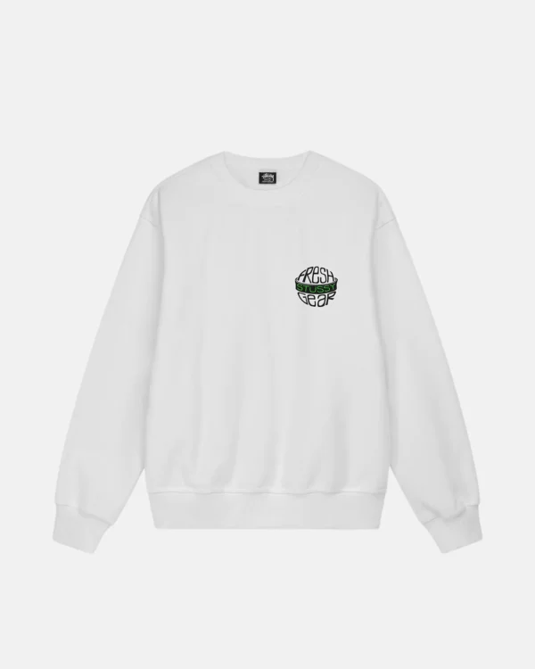 Stussy Fresh Fear White Sweatshirt