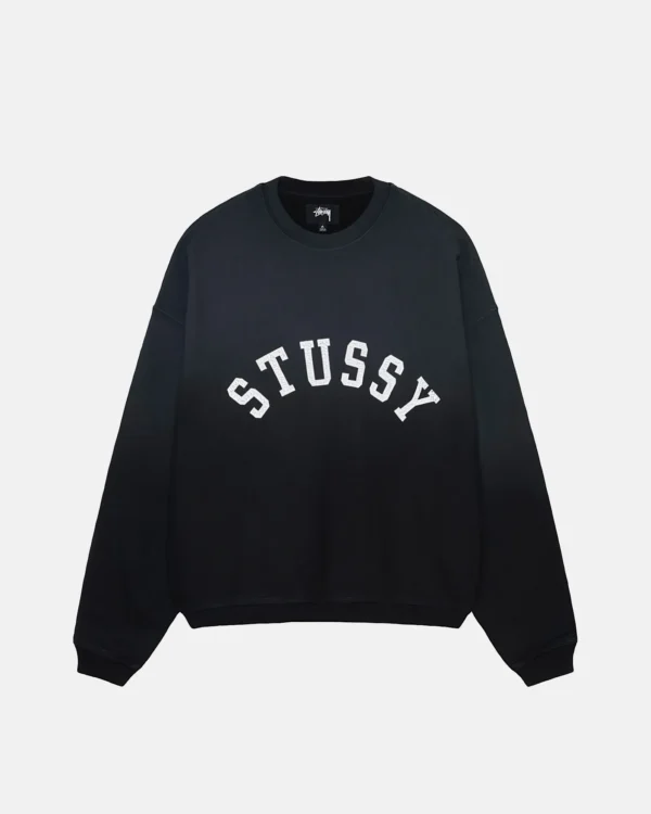 Stussy Sun Faded Oversized Crew Back Sweatshirt