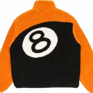 Stussy 8 Ball Reversible Orange Jacket