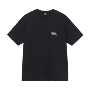 Stüssy Basic Pigment Dyed Black T-Shirt