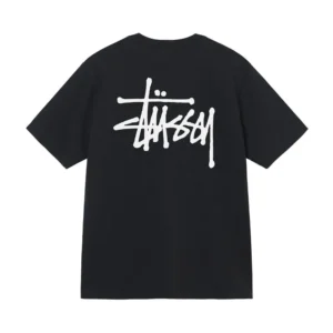 Stüssy Basic Pigment Dyed Black T-Shirt
