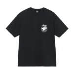 Stussy Beach Roots Pigment Dyed Black T-Shirt