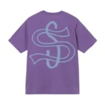 Stüssy Big League Pigment Dyed Purple T-Shirt