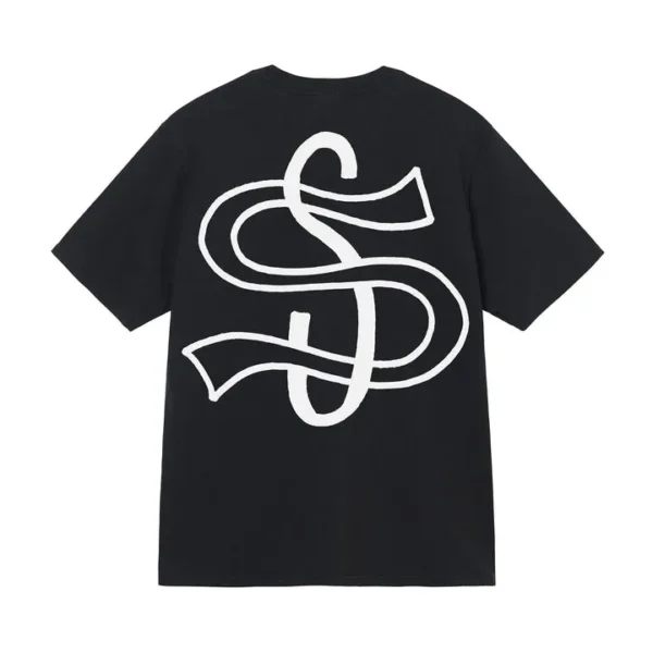 Stüssy Big League Pigment Dyed Black T-Shirt
