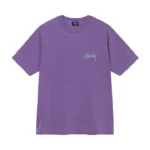 Stüssy Big League Pigment Dyed Purple T-Shirt