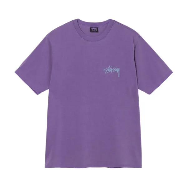 Stüssy Big League Pigment Dyed Purple T-Shirt
