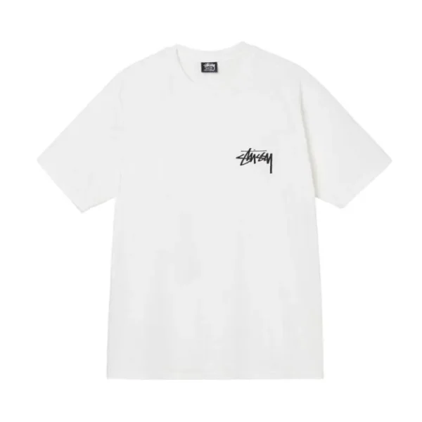 Stüssy Big League Pigment Dyed White T-Shirt